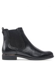 Lasocki Sztyblety RST-MESA-22 Czarny. Czarne botki Lasocki, bez wzorów, ze skóry, bez obcasa, na płaskiej podeszwie, bez zapięcia. Za 249.99 zł.