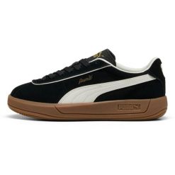 Buty sportowe Puma Club Klassika Sd. Czarne obuwie sportowe Puma, z gumy, bez zapięcia, na fitness i siłownię. Za 429.00 zł.