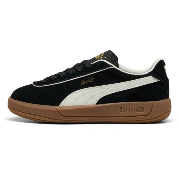 Buty sportowe Puma Club Klassika Sd. Czarne obuwie sportowe Puma, z gumy, bez zapięcia, na fitness i siłownię. Za 433.00 zł.