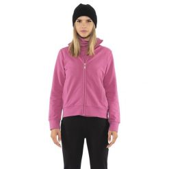 Bluza ciepła z pełny zamek błyskawiczny na czas wolny. Fioletowe bluzy LEONE 1947 APPAREL, bez wzorów, z bawełny, bez kaptura. W wyprzedaży za 134.57 zł.