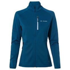 Bluza polarowa damska Vaude Elope Fleece Jacket II. Niebieskie bluzy Vaude, l, bez wzorów, z polaru, bez kaptura. Za 596.25 zł.