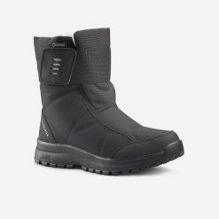 Buty turystyczne damskie śniegowce Quechua SH100 Warm wodoodporne. Czarne trapery i śniegowce QUECHUA. Za 149.99 zł.
