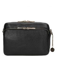 Wojas Skórzana torebka w kolorze czarnym - 23 x 16 x 6 cm rozmiar: onesize. Czarne torby na ramię Wojas, bez wzorów, z materiału, na ramię, bez dodatków. Za 198.45 zł.