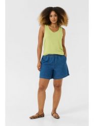 CULTURE Top dzianinowy w kolorze zielonym rozmiar: L. Zielone topy Culture, l, bez wzorów, z dzianiny, bez kołnierzyka, bez ramiączek. Za 60.99 zł.