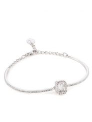 Swarovski Bransoletka Millenia 5638494 Srebrny. Szare bransoletki SWAROVSKI, srebrne. Za 529.99 zł.