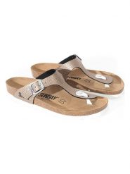 Sunbay Japonki "Camelia" w kolorze złotym rozmiar: 41. Żółte klapki Sunbay, bez wzorów, z otwartym noskiem, bez obcasa. Za 113.36 zł.