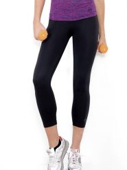 Controlbody Legginsy sportowe w kolorze czarnym rozmiar: M/L. Czarne legginsy Controlbody, l, bez wzorów, z materiału, outdoorowe. Za 92.42 zł.