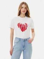 JOOP! Jeans T-Shirt Tessa 30046948 Biały Regular Fit. Białe t-shirty Joop! Jeans, xxs, bez wzorów, z bawełny, bez kołnierzyka, bez ramiączek. Za 159.99 zł.