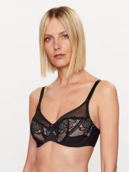 Chantelle Biustonosz z fiszbiną Orangerie C17Q10 Czarny. Czarne biustonosze Chantelle, bez wzorów, z syntetyku. Za 219.99 zł.
