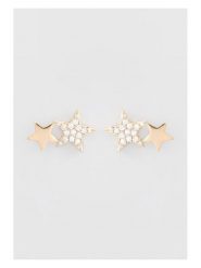 U.S. Polo Assn. Pozłacane kolczyki-wkrętki z kryształami rozmiar: onesize. Białe kolczyki U.S. Polo Assn., z kryształem, metalowe. Za 60.99 zł.