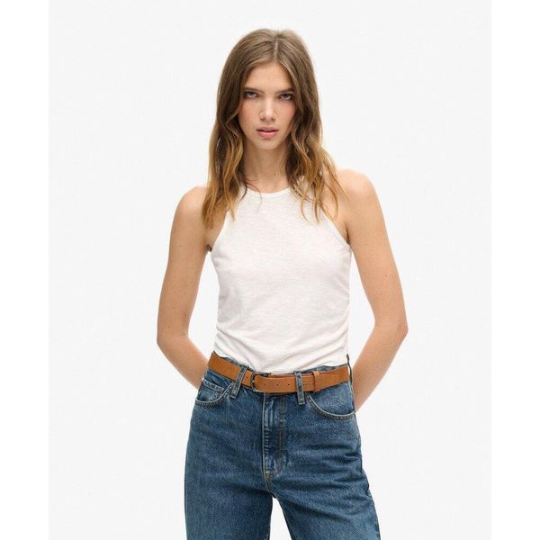 Top marszczony. Białe bielizna sportowa Superdry, bez wzorów. W wyprzedaży za 103.20 zł.