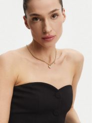 Guess Naszyjnik JUBN05 212JW Złoty. Żółte naszyjniki Guess, metalowe. Za 159.99 zł.