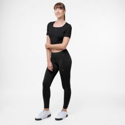 Legginsy fitness damskie Puma. Czarne legginsy sportowe Puma, l, bez wzorów, ze skóry, na fitness i siłownię. Za 129.99 zł.
