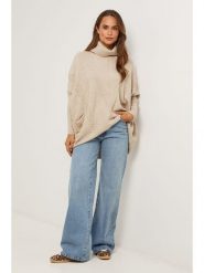 Soft Cashmere Golf w kolorze szarobrązowym rozmiar: 34/36. Brązowe golfy Soft Cashmere, bez wzorów, z kaszmiru, bez ramiączek. Za 119.68 zł.