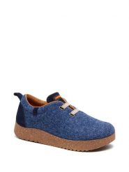 Comfortfusse Wełniane sneakersy w kolorze granatowym rozmiar: 41. Niebieskie trampki Comfortfüße, bez wzorów, z materiału, bez zapięcia. Za 175.67 zł.