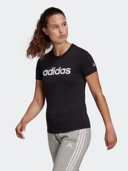 Adidas Koszulka w kolorze czarnym rozmiar: M. Czarne bluzki Adidas, m, bez wzorów, bez kołnierzyka, bez ramiączek. Za 86.37 zł.