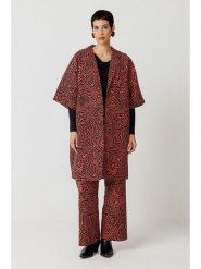 SKFK Płaszcz przejściowy "Baua" w kolorze czerwono-czarnym rozmiar: S. Czarne płaszcze SKFK, s, bez wzorów, z bawełny, bez kaptura. Za 404.99 zł.