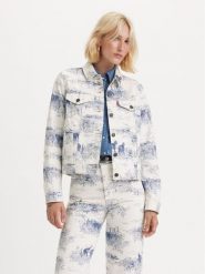 Levi's® Kurtka jeansowa The Original Trucker 29945-0161 Biały Regular Fit. Białe kurtki s, bez wzorów, z bawełny, bez kaptura. Za 359.99 zł.