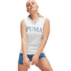 Podkoszulek Puma Squad Vest Tr, Kobiety. Białe koszulki sportowe Puma, bez wzorów, z bawełny, bez ramiączek. Za 290.00 zł.