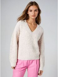 Weekday Sweter w kolorze białym rozmiar: M. Białe swetry Weekday, m, bez wzorów, z wełny, bez ramiączek. Za 123.25 zł.
