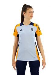 Adidas Koszulka sportowa "Real Madrid 24/25" w kolorze błękitnym rozmiar: S. Niebieskie koszulki sportowe Adidas, bez wzorów, bez ramiączek, outdoorowe. Za 134.22 zł.