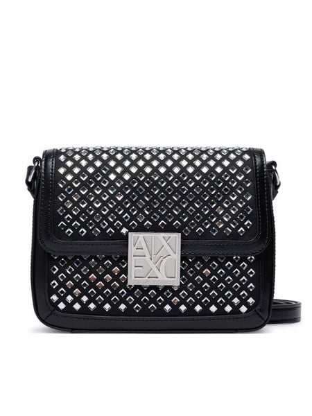 Armani Exchange Torebka XW003374 AF26449 MC009 Czarny. Czarne listonoszki Armani Exchange, bez wzorów, ze skóry, bez dodatków. Za 614.99 zł.