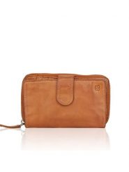 Bellicci Skórzany portfel "Collins" w kolorze jasnobrązowym - 9 x 17 x 3 cm rozmiar: onesize. Brązowe portfele Bellicci, bez wzorów, z materiału. Za 146.28 zł.