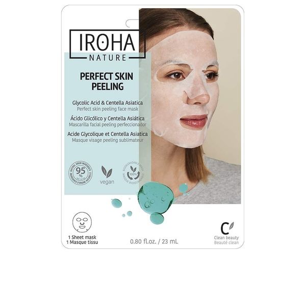 Iroha Perfect Skin Peeling Kwas Glikolowy i Centella Asiatica Iroha Maseczki w płachcie 18 ml. Maseczki Iroha. Za 67.49 zł.