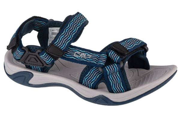 Sandały damskie, Hamal Wmn Hiking Sandal. Niebieskie sandały CMP, bez wzorów, z materiału, sportowe, bez obcasa, bez zapięcia. Za 138.00 zł.