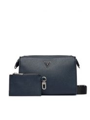 Guess Torebka HMMISL P6457 Granatowy. Niebieskie listonoszki Guess, z aplikacjami, ze skóry, bez dodatków. Za 364.99 zł.