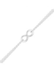 Eclat d'Argent Srebrna bransoletka z elementem ozdobnym rozmiar: onesize. Szare bransoletki Eclat d'Argent, srebrne. Za 78.99 zł.