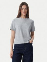 Calvin Klein Jeans T-Shirt LV047G831G Szary jasny Regular Fit. Szare t-shirty Calvin Klein Jeans, s, bez wzorów, z bawełny, bez kołnierzyka, bez ramiączek. Za 129.99 zł.