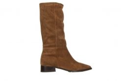 Kozaki Bayla-200 145 1047 Kahve Suet 200022, Brązowy, Skóra naturalna - 37. Brązowe kozaki Bayla, na jesień, ze skóry, przed kolano, bez obcasa, na płaskiej podeszwie, bez zapięcia. W wyprzedaży za 269.10 zł.