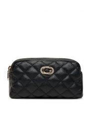 Guess Kosmetyczka PW7549 P543 Czarny. Czarne kufry i kosmetyczki Guess, z aplikacjami, ze skóry, bez dodatków. Za 219.99 zł.