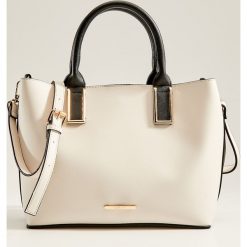 Torba shopper z kosmetyczką - Kremowy. Kufry i kosmetyczki Mohito. W wyprzedaży za 79.99 zł.