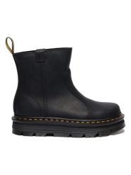 Dr. Martens Skórzane botki "Zebzag Rigger" w kolorze czarnym rozmiar: 42. Czarne botki Dr. Martens, bez wzorów, bez obcasa, bez zapięcia. Za 654.95 zł.
