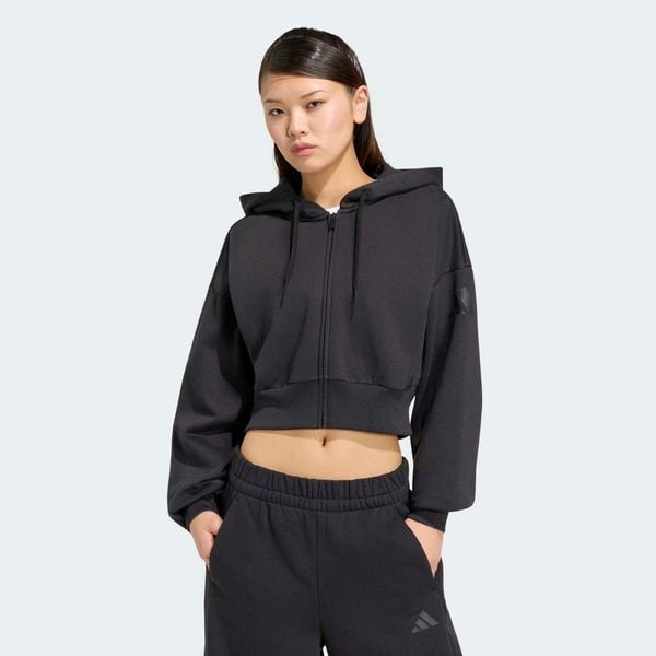 Bluza damska ADIDAS na suwak. Bluzy Adidas, m, bez wzorów, z bawełny, z kapturem. Za 269.99 zł.