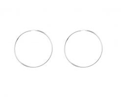 Kolczyki srebrne - koła, 55 mm. Szare kolczyki Apart, srebrne. Za 219.00 zł.