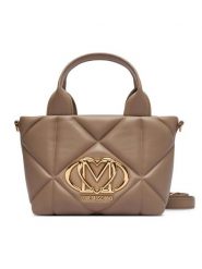 LOVE MOSCHINO Torebka JC4255PP0PLC0105 Beżowy ciemny. Brązowe torebki klasyczne Love Moschino, bez wzorów, ze skóry, bez dodatków. Za 949.99 zł.
