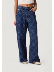 Calvin Klein Jeans Jeansy LOW RISE BAGGY CK AT Niebieski Baggy Fit. Niebieskie jeansy Calvin Klein Jeans, bez wzorów. Za 637.97 zł.