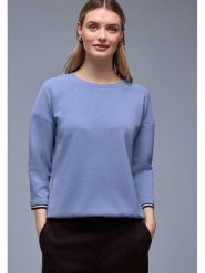 Street One Koszulka w kolorze błękitnym rozmiar: 40. Niebieskie bluzki Street One, bez wzorów, street, bez kołnierzyka, bez ramiączek. Za 141.19 zł.