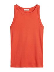Marc O´Polo Top w kolorze czerwonym rozmiar: XXL. Czerwone koszulki polo xxl, bez wzorów, z bawełny, bez kołnierzyka, bez ramiączek. Za 92.42 zł.