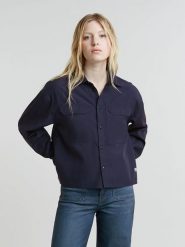 G-Star Bluzka w kolorze granatowym rozmiar: L. Niebieskie bluzki G-Star, l, bez wzorów, retro, bez kołnierzyka, bez ramiączek. Za 156.98 zł.