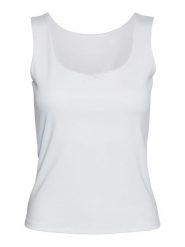 Vero Moda Top w kolorze białym rozmiar: S. Białe topy Vero Moda, s, bez wzorów, bez kołnierzyka, bez ramiączek. Za 61.95 zł.