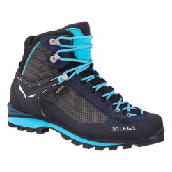 Buty Trekkingowe Damskie Salewa Crow Gtx. Niebieskie trekkingi Salewa, z gumy, trekkingowe. Za 1,061.00 zł.