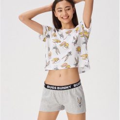 Dwuczęściowa piżama Looney tunes - Biały. Piżamy Sinsay. Za 49.99 zł.