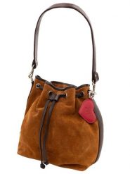 Zwillingsherz Skórzana torebka "Suede Drawstring Bag" w kolorze jasnobrązowym - 21 x 26 x 14 cm rozmiar: onesize. Brązowe torby na ramię Zwillingsherz, bez wzorów, z materiału, na ramię, bez dodatków. Za 169.95 zł.