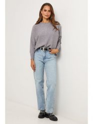 Soft Cashmere Sweter w kolorze szarym rozmiar: 38/40. Szare swetry Soft Cashmere, bez wzorów, bez ramiączek. Za 160.96 zł.