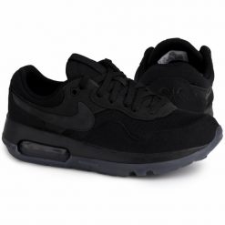 Buty do chodzenia sneakersy sportowe Nike AIR MAX MOTIF BLACK. Czarne obuwie sportowe Nike, bez zapięcia, trekkingowe, nike air max. W wyprzedaży za 299.00 zł.