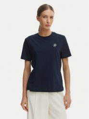 Tommy Hilfiger T-Shirt WW0WW48699 Granatowy Regular Fit. Niebieskie t-shirty TOMMY HILFIGER, m, bez wzorów, z bawełny, bez kołnierzyka, bez ramiączek. Za 169.99 zł.